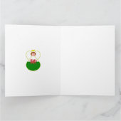 ウェルシュエンジェルハヌカーパーソナライズされた国旗 カード (内部)