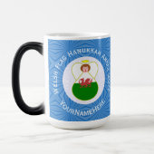 ウェルシュエンジェルハヌカーパーソナライズされた国旗 モーフィングマグカップ (左)