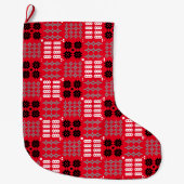ウェルシュカーロンブランケットタペストリーデザインラージキリスト ラージクリスマスストッキング (正面)