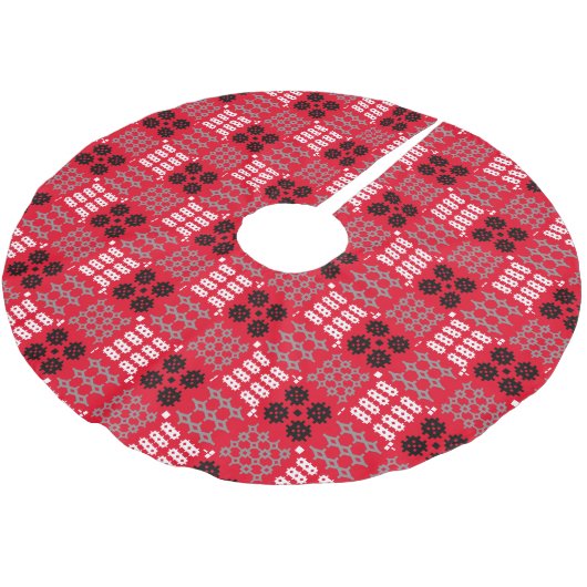 ウェルシュカーロンブランケットタペストリーデザイン ブラッシュドポリエステルツリースカート (アングル)