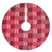 ウェルシュカーロンブランケットタペストリーデザイン ブラッシュドポリエステルツリースカート (正面)