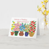 ウェルシュグリーティングフローラ祖父母の日の挨拶 カード (黄色い花)