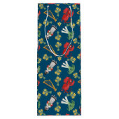 ウェルシュコスチュームとエンブレムブルーワイン抱き枕 ワインギフトバッグ (裏面)