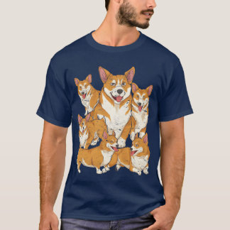 ウェルシュコーギーが好きな少年向けの犬のギフト Tシャツ