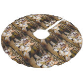 ウェルシュコーギーのクリスマスツリーのスカート フェイクリネンツリースカート (アングル)