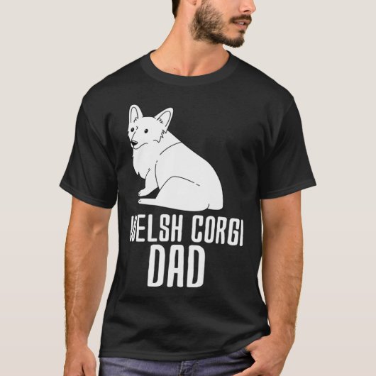 ウェルシュコーギーのパパ Tシャツ (正面)
