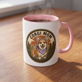 ウェルシュコーギーのママのコーヒーマグ | ウェルシュコーギー犬ママへのギフト マグカップ