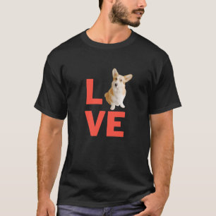 ウェルシュコーギーの犬の子犬のペットの飼い主と動物が好き Tシャツ