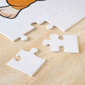 ウェルシュコーギーアットヒップホップダンスダブ ジグソーパズル (側面)