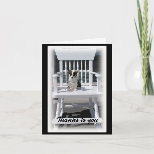 ウェルシュコーギーサンクユーノテカード サンキューカード (正面)