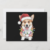 ウェルシュコーギーサンタ クリスマスツリーライト シーズンカード (正面)