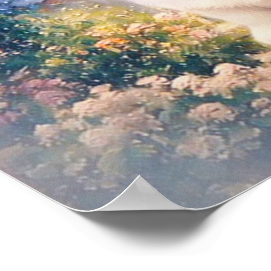 ウェルシュコーギードアで子犬 ポスター (角)