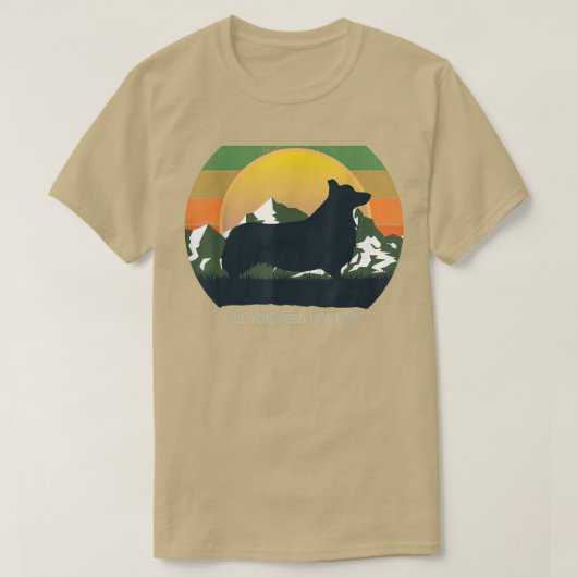 ウェルシュコーギードッグブリード1528 Tシャツ (デザイン正面)