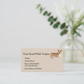 ウェルシュコーギードッグペットアニマルロゴ名刺Ma 名刺 (スタンド正面)