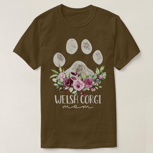 ウェルシュコーギードッグママ Tシャツ (デザイン正面)