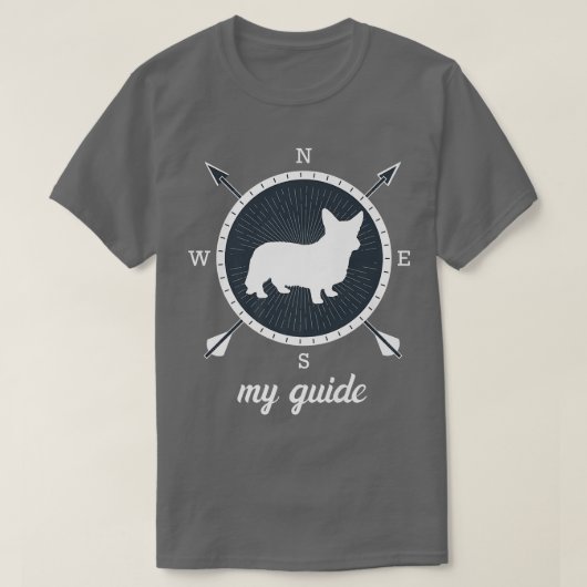 ウェルシュコーギードッグレトロ1589 Tシャツ (デザイン正面)