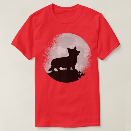 ウェルシュコーギードッグレトロ1591 Tシャツ (デザイン正面)