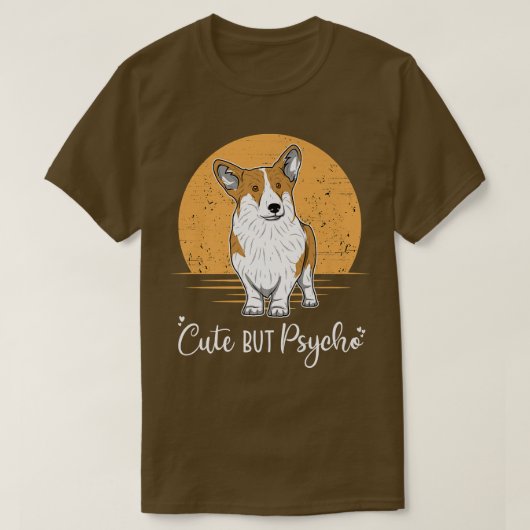 ウェルシュコーギードッグヴィンテージ1622 Tシャツ (デザイン正面)