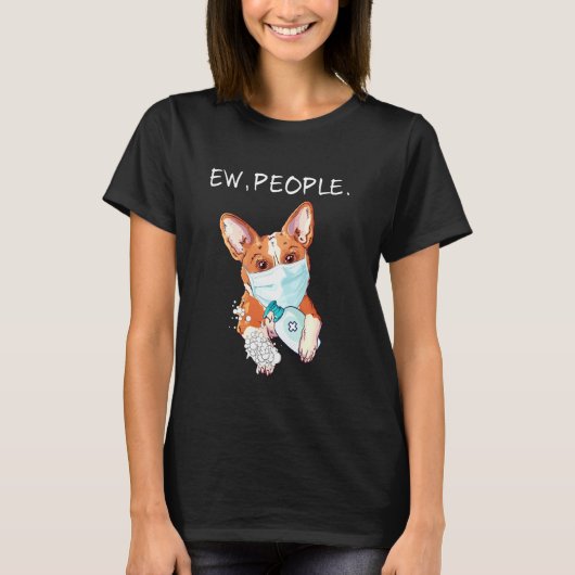 ウェルシュコーギーニューピープルドッグ Tシャツ (正面)
