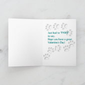 ウェルシュコーギーバレンタインデーの贈り物 シーズンカード (内部)