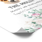 ウェルシュコーギーパピー結婚の特徴的なドリンクの看板 ポスター (角)