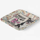 ウェルシュコーギーパーソナライズされた2回目の誕生日パーティー ペーパープレート (傾斜あり)