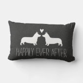 ウェルシュコーギーペンブローク 幸せな愛の物語 かわいい犬たち ランバークッション (裏面)