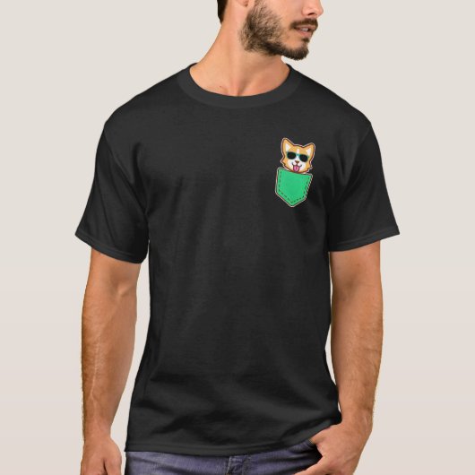 ウェルシュコーギーポッケ Tシャツ (正面)