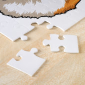 ウェルシュコーギー付きクラウン ジグソーパズル (側面)