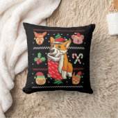 ウェルシュコーギー犬の醜いクリスマス クッション (ブランケット)