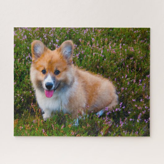 ウェルシュコーギー犬はジグサウ。 ジグソーパズル (横)