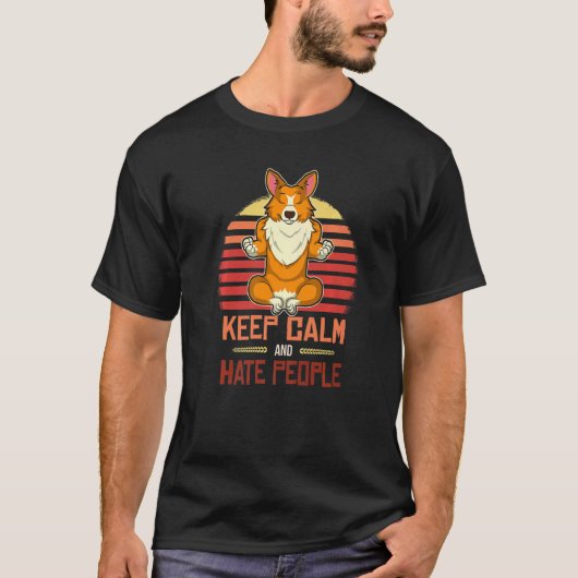 ウェルシュコーギー犬種 107 Tシャツ (正面)