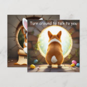 ウェルシュコーギー犬 – 家族名 シーズンカード (正面/裏面)