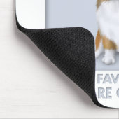 ウェルシュコーギー1人の好み マウスパッド (コーナー)