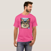ウェルシュコーギー カーディガン Tシャツ (正面フル)
