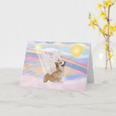 ウェルシュコーギー カード (黄色い花)