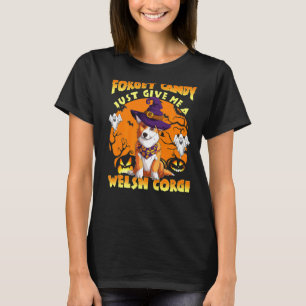ウェルシュコーギー ハロウィーン スケアード コスチューム ドッグオーナー Tシャツ