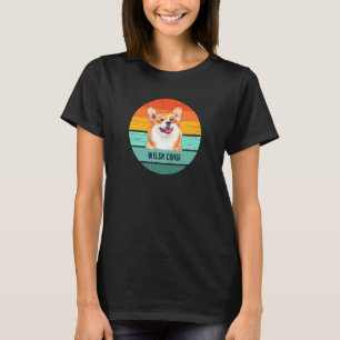 ウェルシュコーギー レトロ犬愛好家 メンズ レディース キッズ Tシャツ