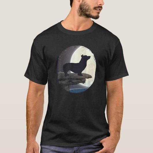 ウェルシュコーギー レトロ21 Tシャツ (正面)