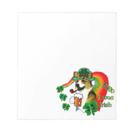 ウェルシュコーギーSt patricks day ノートパッド