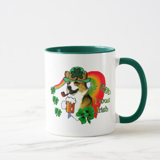 ウェルシュコーギーSt patricks day マグカップ (右)