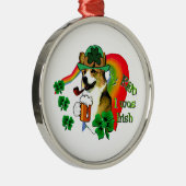 ウェルシュコーギーSt patricks day メタルオーナメント (右)