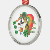 ウェルシュコーギーSt patricks day メタルオーナメント (左)