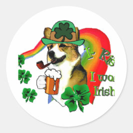 ウェルシュコーギーSt patricks day ラウンドシール