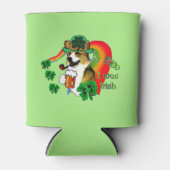 ウェルシュコーギーSt patricks day 缶クーラー (正面)