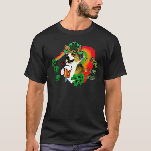 ウェルシュコーギーSt patricks day Tシャツ (正面)