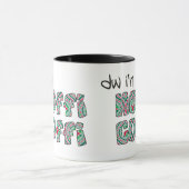 ウェルシュコーヒーマグ:ホフィ・コーヒー,赤,緑,銀 マグカップ (中央)