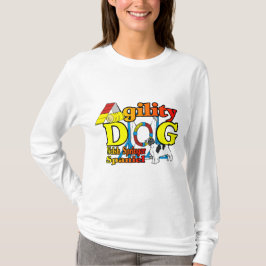 ウェルシュスプリンガースパニエル犬アジリティギフト Tシャツ