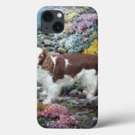ウェルシュスプリンガースパニエル犬アートギフト iPhone 13ケース