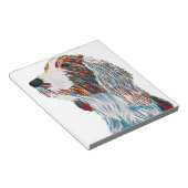 ウェルシュスプリンガースパニエル犬アート ノートパッド (アングル)